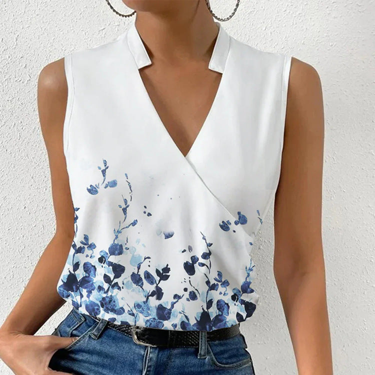 Casual V-neck Regular Women's Pullover Digital Printing