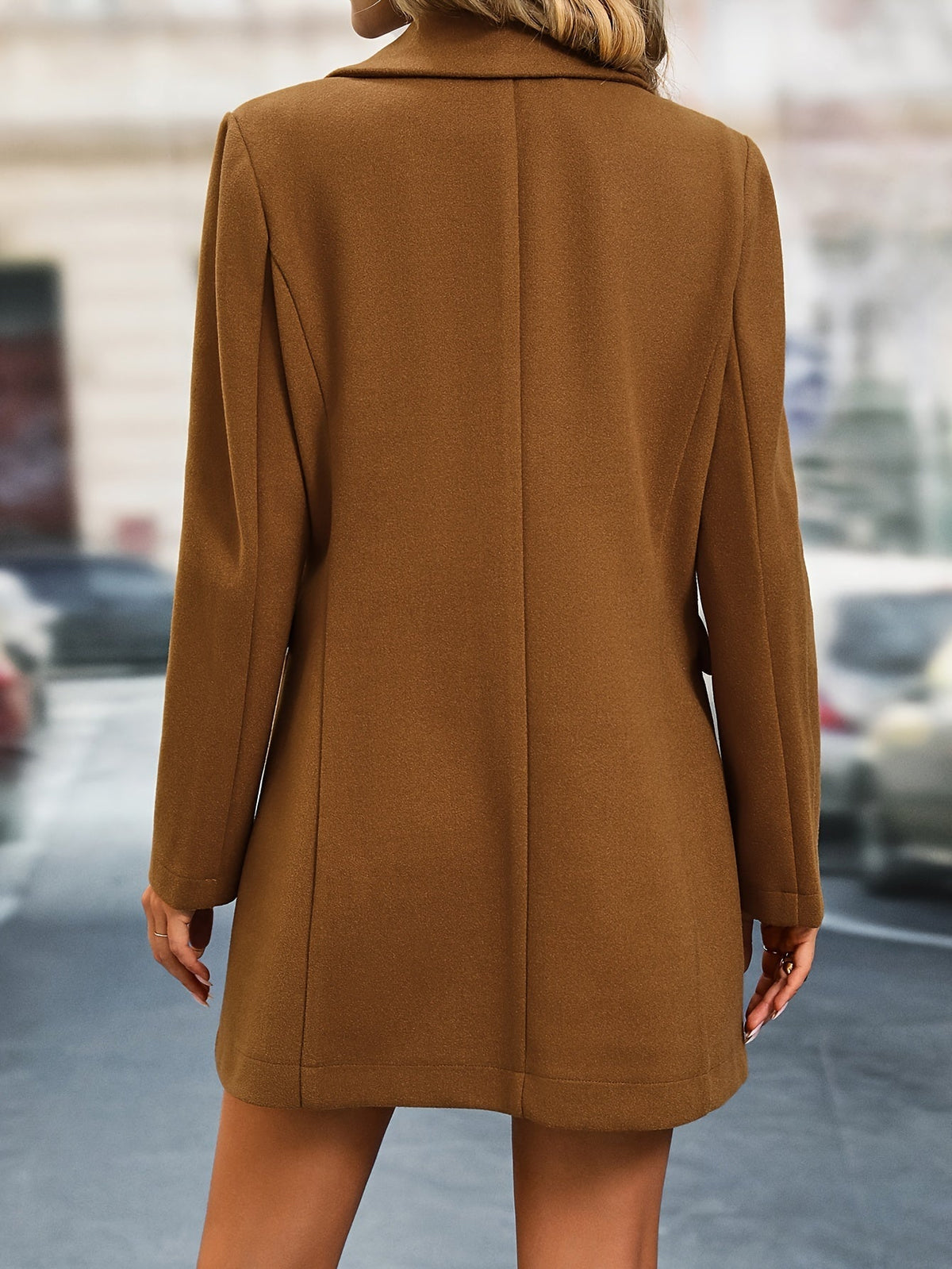Long Sleeve Stylish Solid Single Breasted Winter Coat