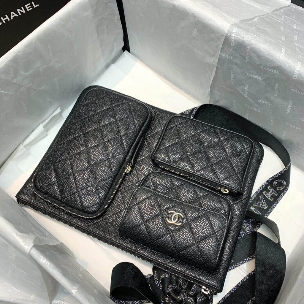 ESMEE Caviar Case with Accessories Bag CHL - 749