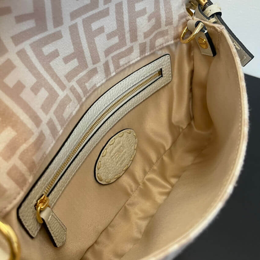 ESMEE Beige FF Wool Bag - FND 800