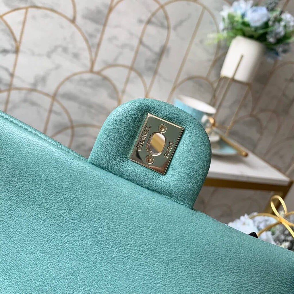 ESMEE Flap Bag With Large Bi-Color Chain CHL - 743