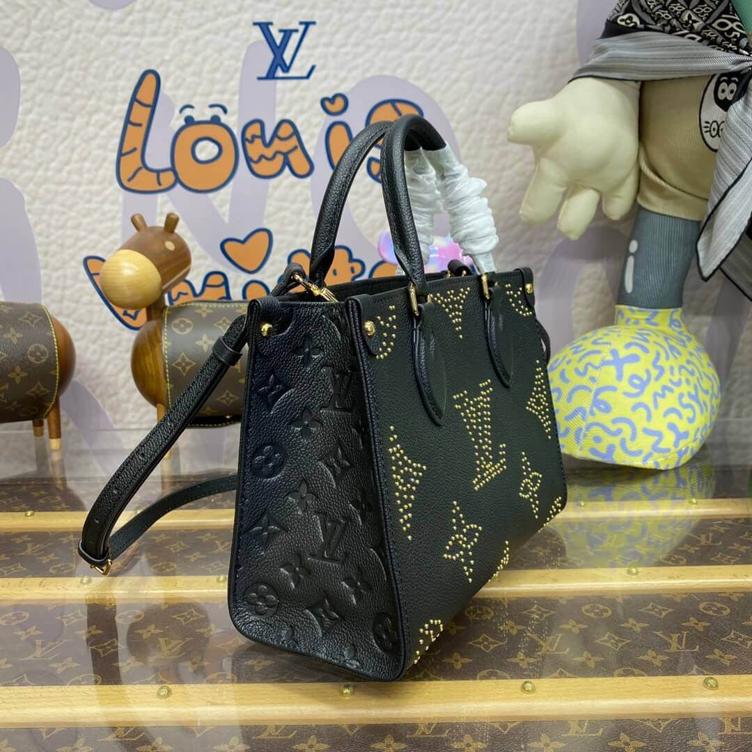 ESMEE OnTheGo Black Monogram With Studs - LUV 418