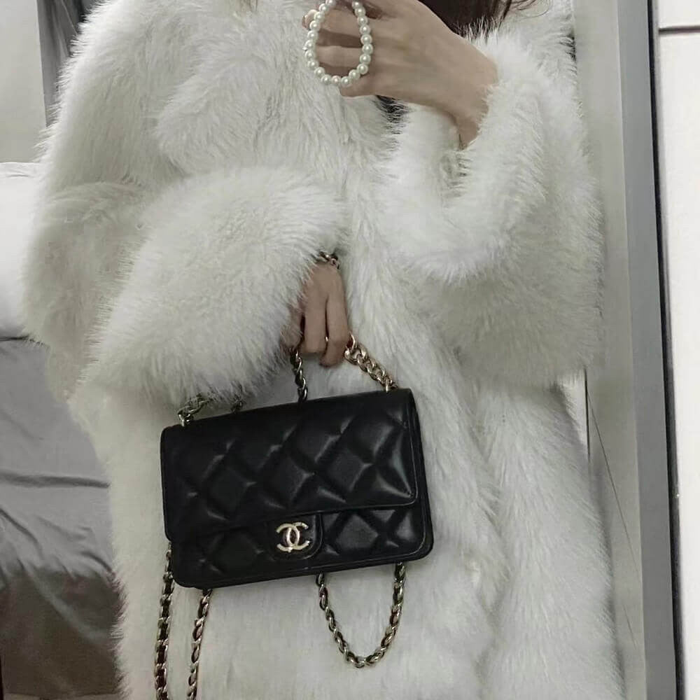 ESMEE Plexi Quilted Wallet On Chain Bag CHL - 712