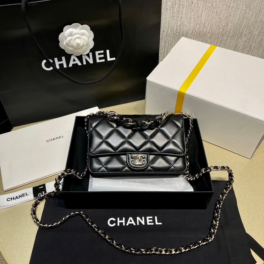 ESMEE Plexi Quilted Wallet On Chain Bag CHL - 712