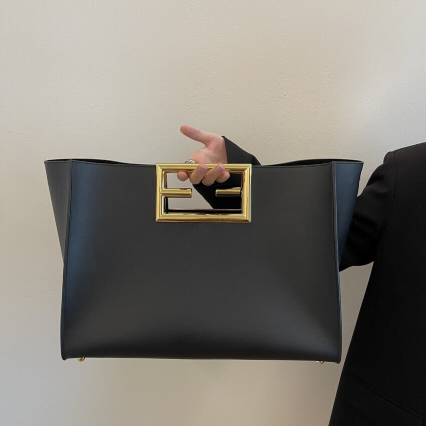 ESMEE Calf Leather Medium Way Bag - FND 794