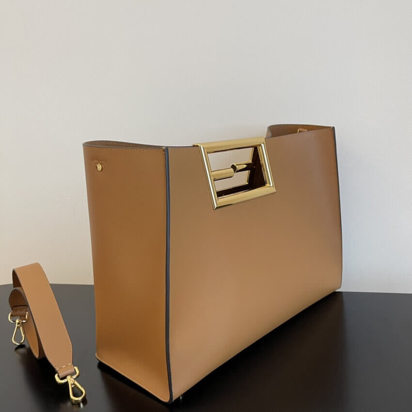ESMEE Calf Leather Medium Way Bag - FND 795