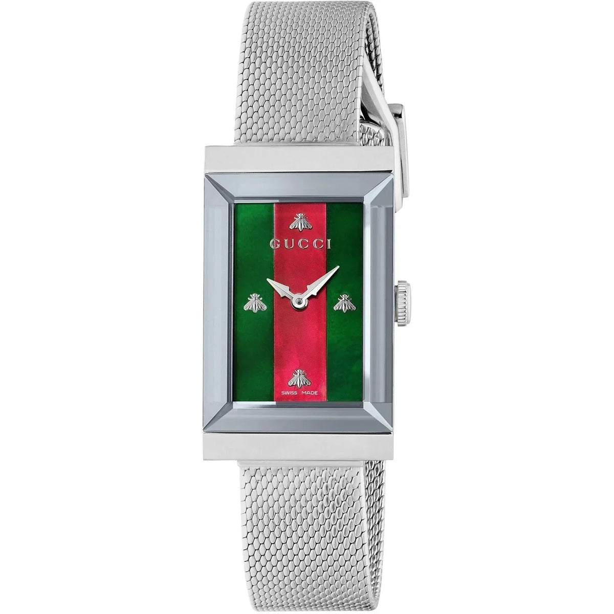 Gucci Ladies G-Frame Silver Watch