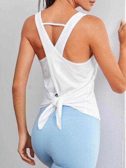 Tie Back Criss-cross Sports Tee